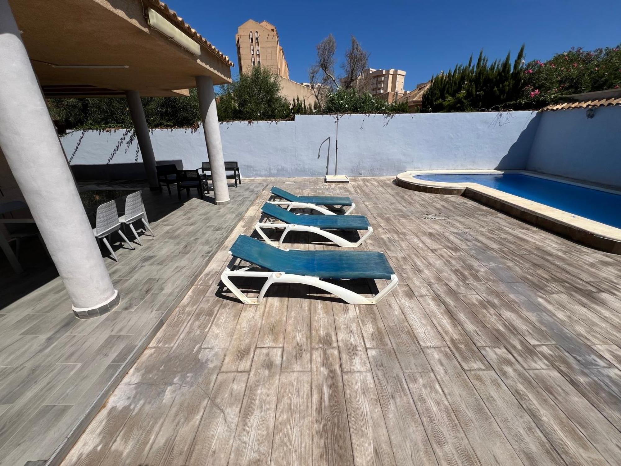 Chalet Con Piscina A 100M De La Playa La Manga Eksteriør billede